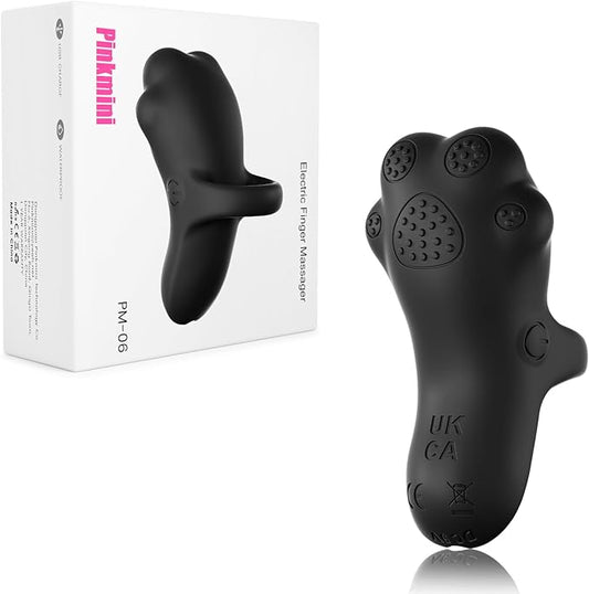 Portable Facial Massage Ball, Waterproof Rechargeable Powerful Multifunctional Eye Face Finger and Neck Massager, Black-BrightBean Baby