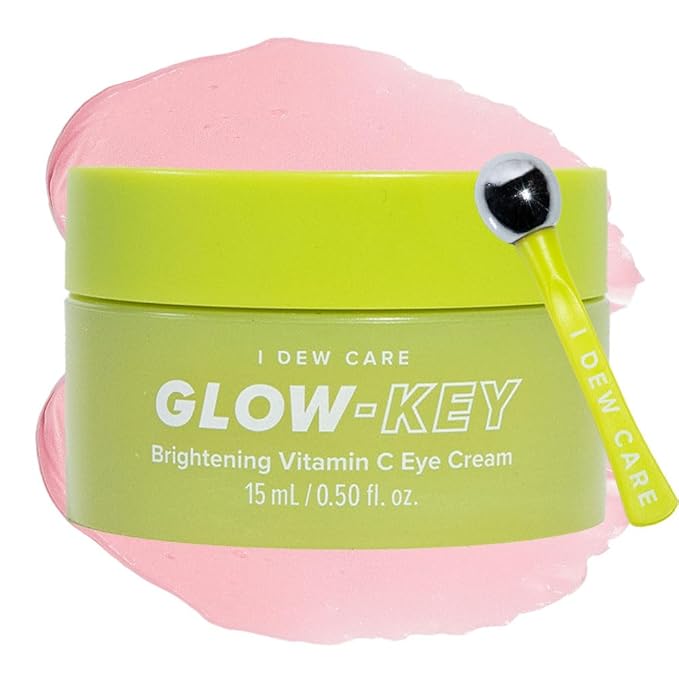 I DEW CARE Vitamin C depuffing Eye Cream with Eye Roller Set | Korean Skin Care Dark Circles Under Eye Treatment with Hyaluronic Acid, Niacinamide | 0.50 Fl Oz | Not Tested on Animals-BrightBean Baby