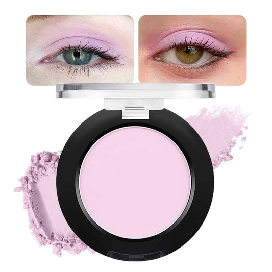 Eyeshadow Single Matte, High-Pigment Monochrome Eye Shadow Pressed Powder, Everyday Velvety Silky Eye Makeup Looks, Professional Long-Lasting Waterproof Single Eyeshadow Palette, Pink Nude 02-BrightBean Baby