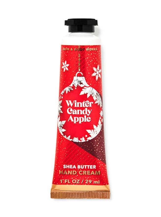 Bath & Body Works Winter Candy Apple Shea Butter Travel Size Hand Cream (Winter Candy Apple), 1 Fl Oz (Pack of 1), 1.0 ounces, 1.0 Fl Oz, Pack of 1-BrightBean Baby