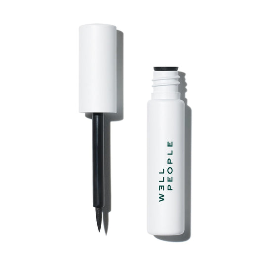 Well People Fresh Lines Liquid Eyeliner, Longwear Liquid Eyeliner For Precise Lines, Hydrating & Smudge-resistant Formula, Vegan & Cruelty-free, Black-BrightBean Baby