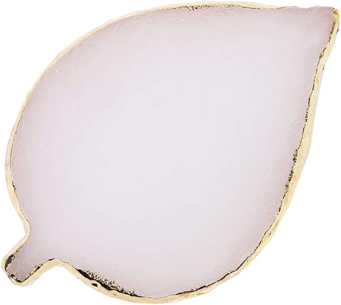 1 Pcs Leaf Resin Nail Art Palette Painting Makeup Palette Tray Cosmetic Nail Gel Polish Colors Mixing Pallet White-BrightBean Baby