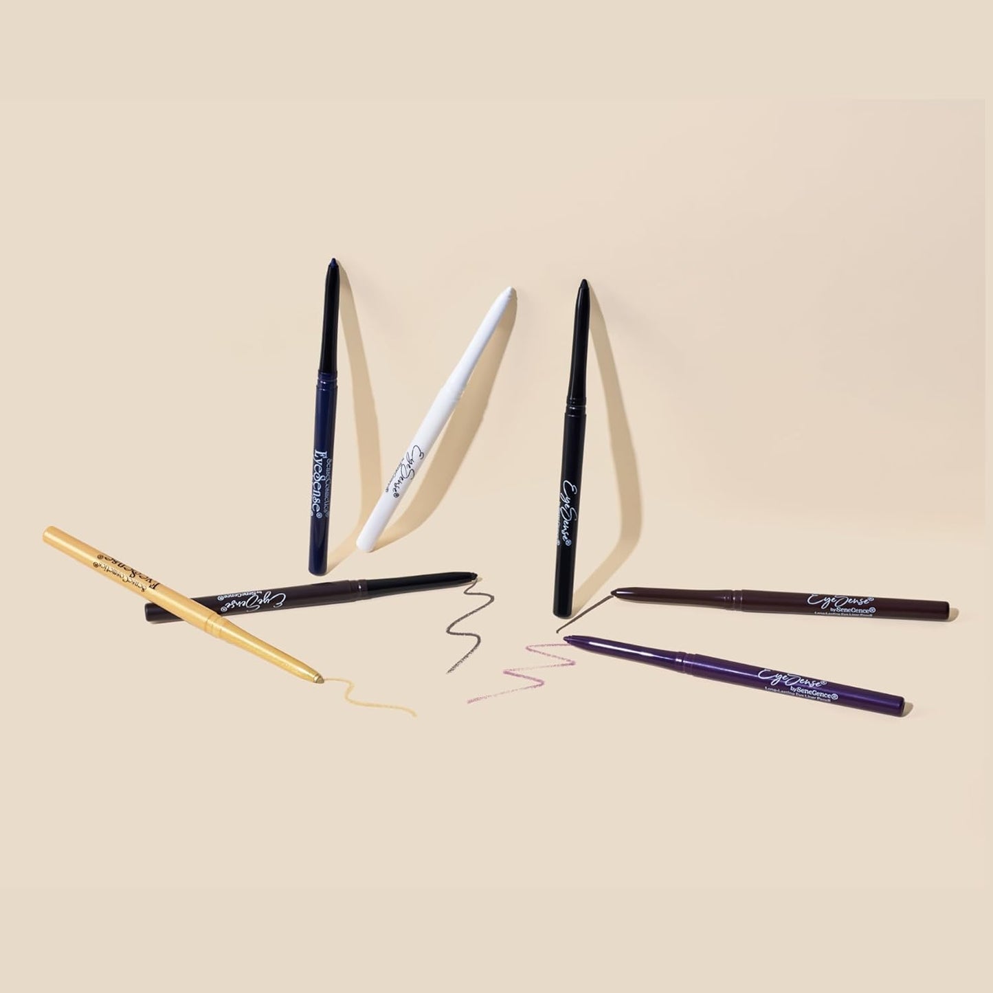 EyeSense Long-Lasting Eyeliner Pencil, Golden Shimmer, Waterproof, Smudge-Proof, Highly Pigmented, Retractable Tip for Easy Application-BrightBean Baby