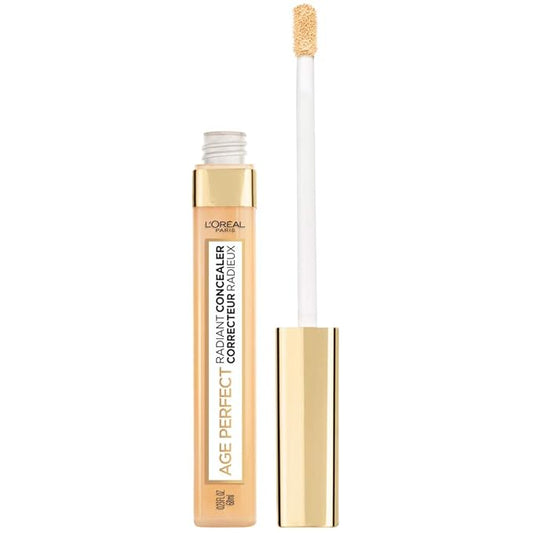 L’Oréal Paris Age Perfect Radiant Concealer with Hydrating Serum and Glycerin, Nude Beige-BrightBean Baby