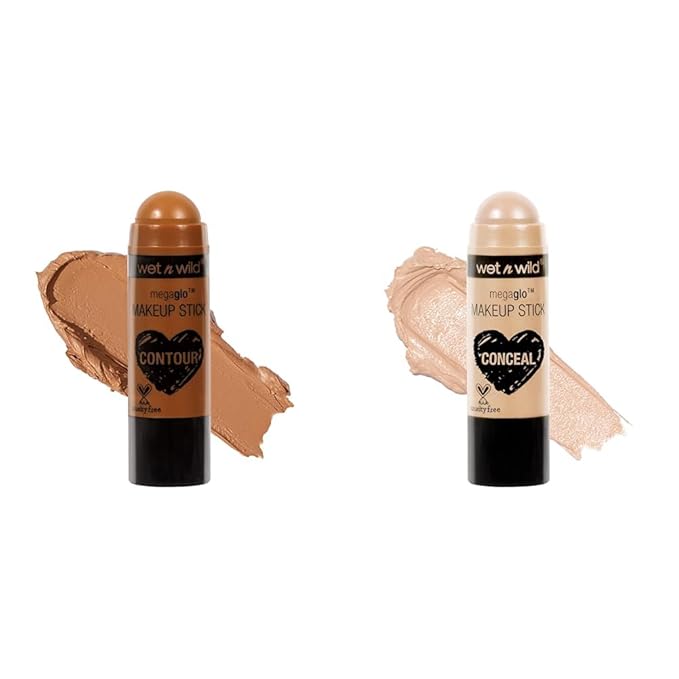 wet n wild MegaGlo Makeup Stick Bundle - Call Me Maple & Nude For Thought-BrightBean Baby