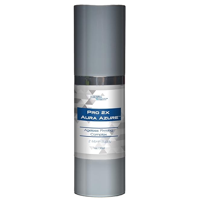 Pro 2x Aura Azure Serum - Anti Aging Serum - 2 Month Supply - Skin Firming Complex to Reduce Wrinkles Appearance - Exfoliate - Nourish - Improve Hyperpigmentation & Dark Circles - Aid Cell Renewal-BrightBean Baby