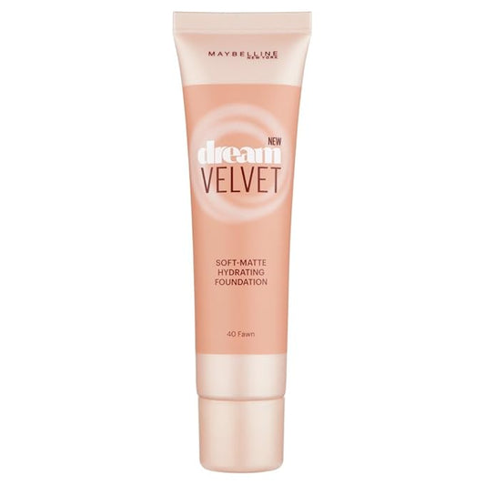 Maybelline New York Dream Velvet Foundation 40 Fawn-BrightBean Baby