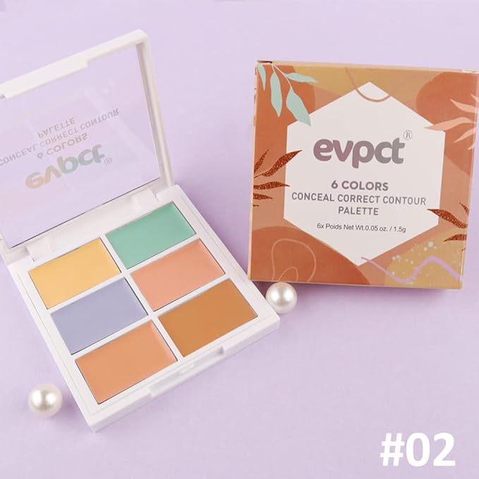 Concealer Cream Makeup Palette Color Corrector,Under Eye Brightener Concealer Dark Circle Concealer Palette,Waterproof Foundation Cream Based Makeup Palette Full Face Contour Kit for Beginners-BrightBean Baby