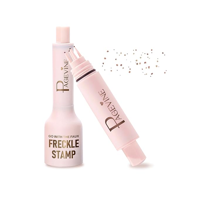 Freckle Stamp - Freckle Pen Waterproof, Long Lasting Fake Freckles, Quick Dry 5-Point Faux Freckles Stamp Cushion Stain Marker in One Press Natural and Lifelike Sunkissed Pencil Tool Makeup (#1-Light)-BrightBean Baby
