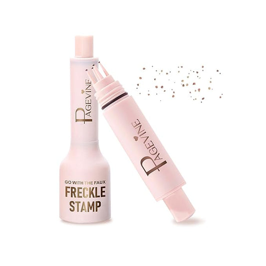 Freckle Stamp - Freckle Pen Waterproof, Long Lasting Fake Freckles, Quick Dry 5-Point Faux Freckles Stamp Cushion Stain Marker in One Press Natural and Lifelike Sunkissed Pencil Tool Makeup (#1-Light)-BrightBean Baby