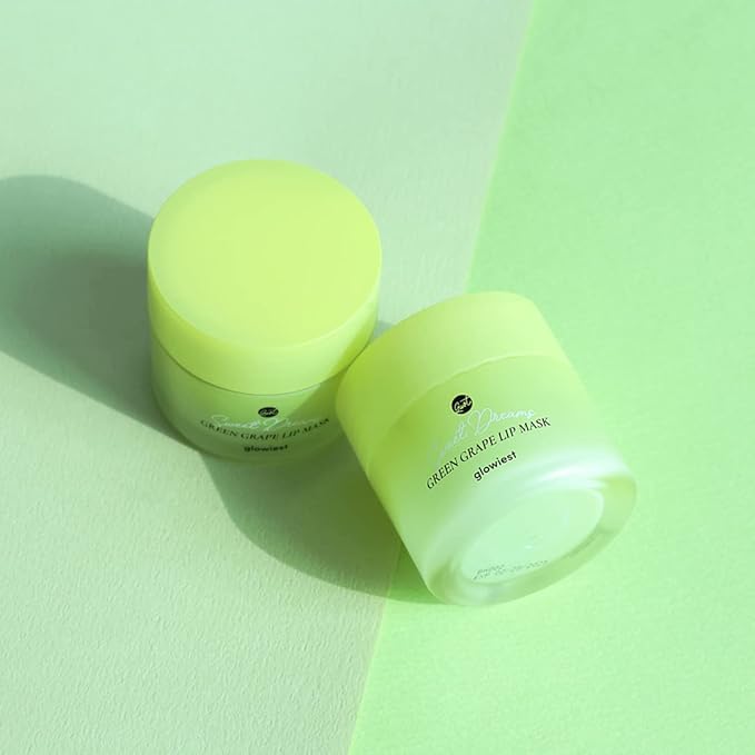 Sweet Dreams Lip Mask: Nourishing, Plumping and Hydrating Lip Balm | Ecofriendly Lip Sleeping Mask | Hyaluronic Acids + Vitamin C + Shea Butter + Antioxidants | Green Grape - 0.7 oz.-BrightBean Baby