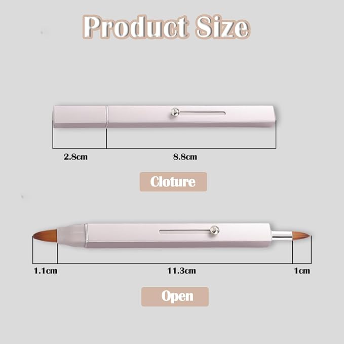 3 Pack Lip Brush for Lipstick Makeup Brushes Double-Ended Retractable Lip Brush with Cap Dustproof for Lipstick Gloss Creams Portable with Cap(Black + Gold + Silver)-BrightBean Baby