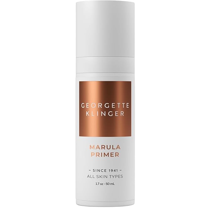 Marula Primer - Vitamin-Rich Hydrating & Gentle Moisturizer, Lightweight Instant Pore Minimizer, Long-Lasting Makeup Base, Smooth Application, Unclogs Pores & Fills Lines -1.7 oz by Georgette Klinger-BrightBean Baby