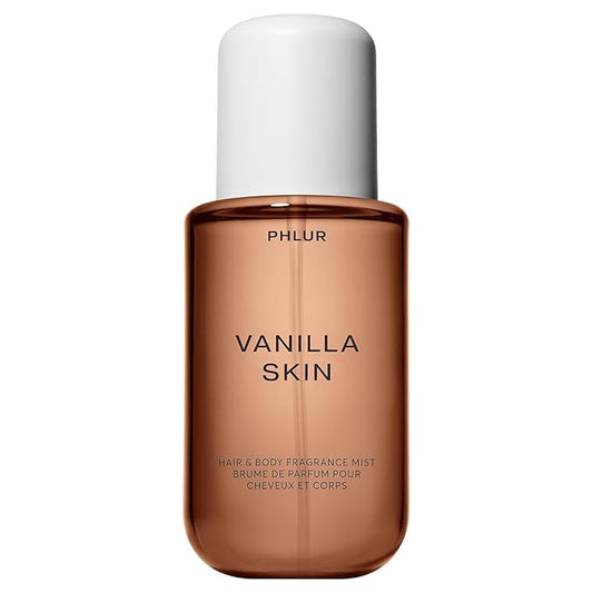 PHLUR Vanilla Skin Body Mist - Hair & Body Mist Fragrance - Vanilla Body Spray with Pink Pepper, Cashmere Wood & Sandalwood (8 Fl Oz)-BrightBean Baby