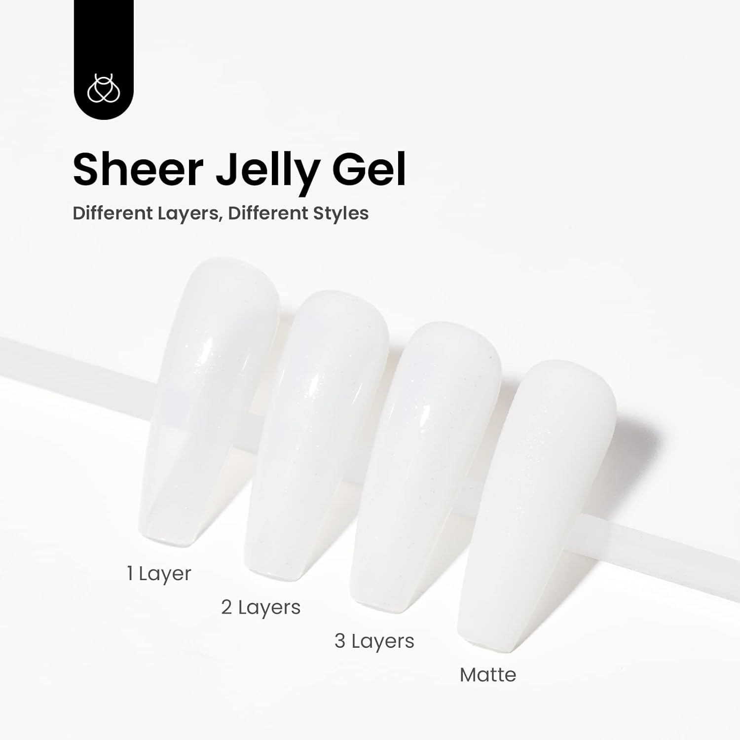 Beetles White Gel Nail Polish-15 ml Shimmer Glitter Milky White Gel Nail Polish Soak Off UV/LED Lamp Nail Art Manicure Salon DIY for French Nail Home Gift for Women Girls-BrightBean Baby