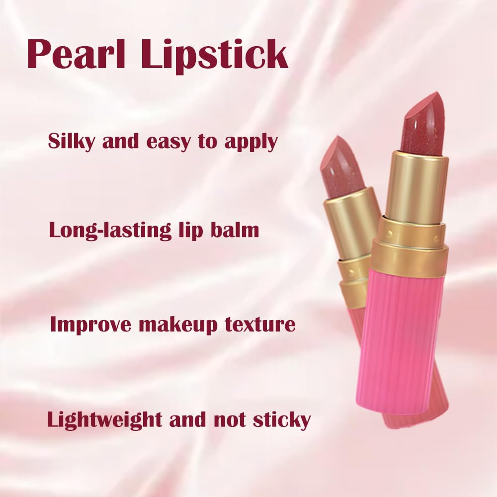 3Pcs Metallic Lipstick for Women,Lightweight Shimmer Frosted Lipstick,Glitter Lip Gloss Stain Long Lasting Waterproof Smudge Proof 24 Hour Full Coverage Lip Makeup,Vegan（01,02,03)-BrightBean Baby