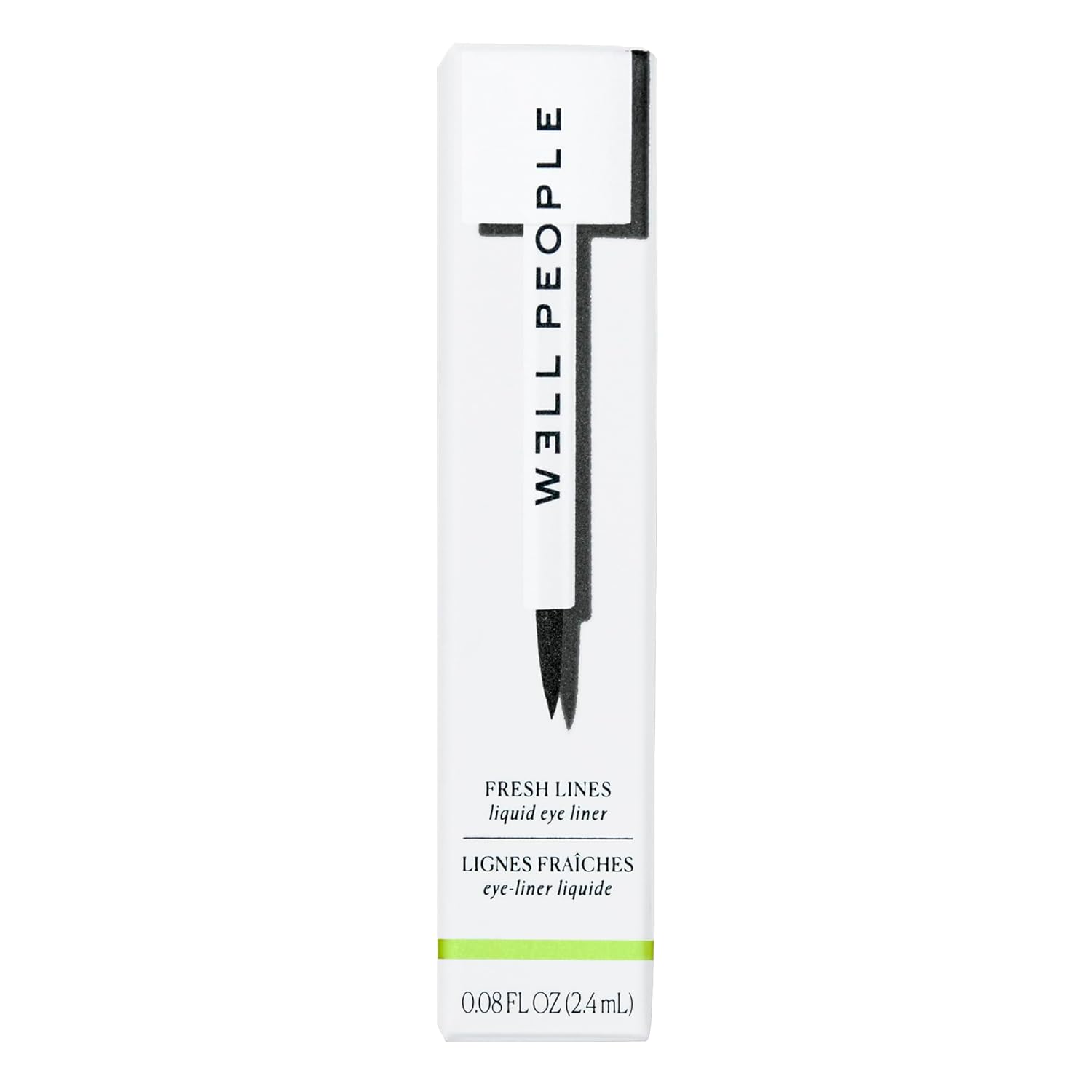 Well People Fresh Lines Liquid Eyeliner, Longwear Liquid Eyeliner For Precise Lines, Hydrating & Smudge-resistant Formula, Vegan & Cruelty-free, Black-BrightBean Baby