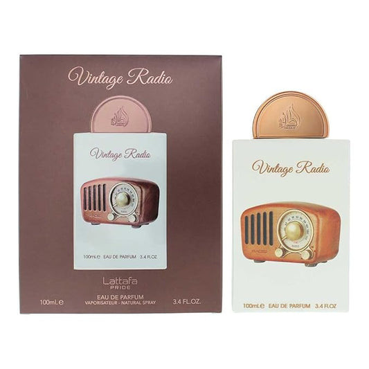 Lattafa Pride Vintage Radio for Unisex Eau de Parfum Spray, 3.4 Ounce / 100 ml-BrightBean Baby