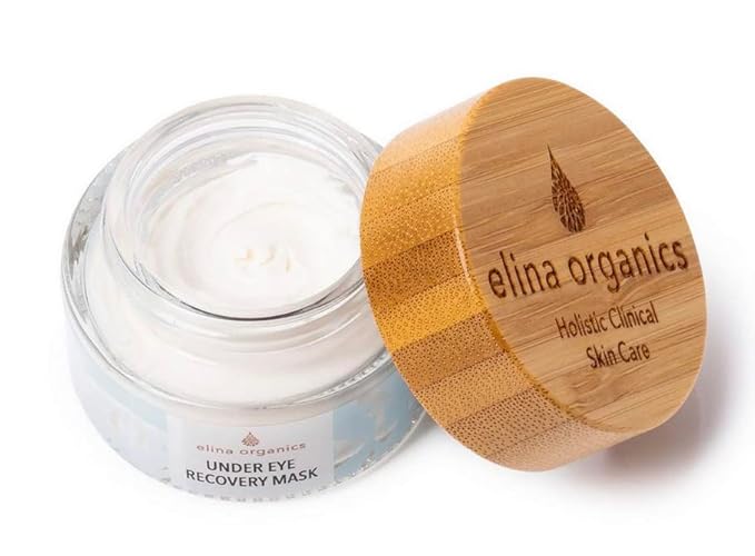 Leave On Under Eye Recovery Mask, 1oz, organic skincare, eye cream, reduce wrinkles, reduce dark circles, reduce puffy eyes, rebuild collagen, vitamin c, white truffle extract, holistic skincare-BrightBean Baby