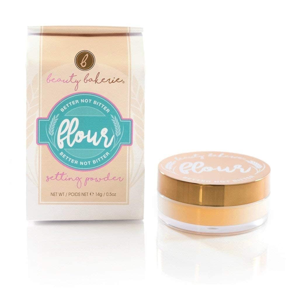 Beauty Bakerie Flour Setting Powder for Foundation, Loose Face Powder Makeup, Perfect for Oily Skin, Long-Lasting Matte Finish, Ideal for Baking and Blurring, 0.5oz, Plantain (Caramel)-BrightBean Baby