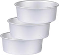 HomeMall 9 x 3 inch Round Cake Pan Set of 3, Aluminum Baking Pans for Layer Cakes, Heavy Duty Non-Stick, Evenly Baking Molds for Home Kitchen, Birthday Wedding Anniversary