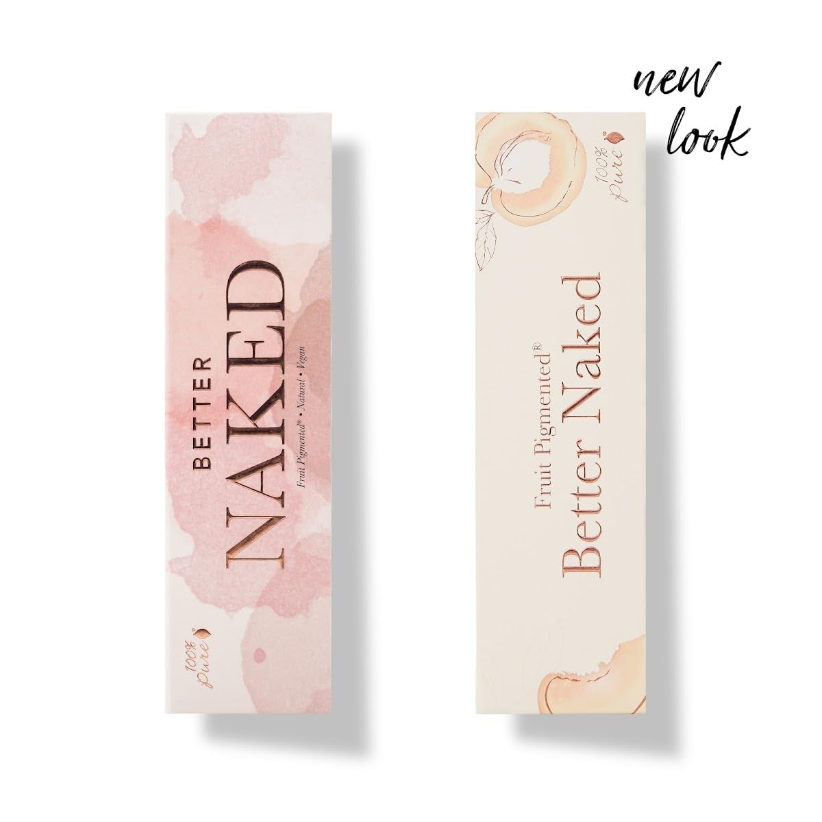 100% PURE Better Naked Makeup Palette All in One Compact 3 Eyeshadow, Blush, Face Highlighter, Fruit Pigmented Natural Nude Neutral Look for All Skin Types - Vegan (Soft Rose, Taupe, Beige Tones)-BrightBean Baby