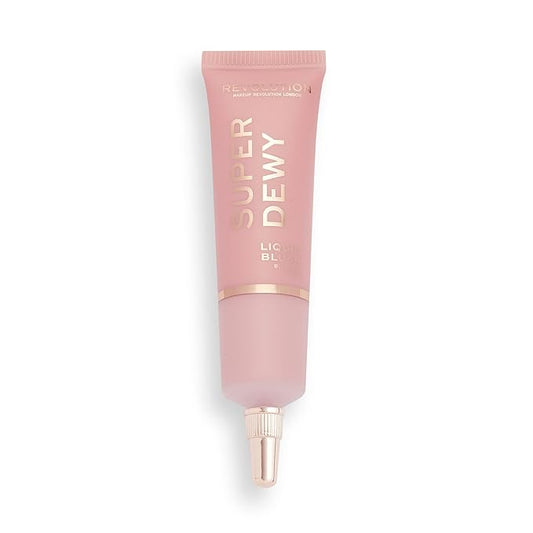 Makeup Revolution Superdewy Liquid Blush, Lightweight Buildable & Blendable Blusher for Cheeks, Ultra Pigmented, Vegan & Cruelty Free, Blushing In Love, 0.5fl.oz-BrightBean Baby