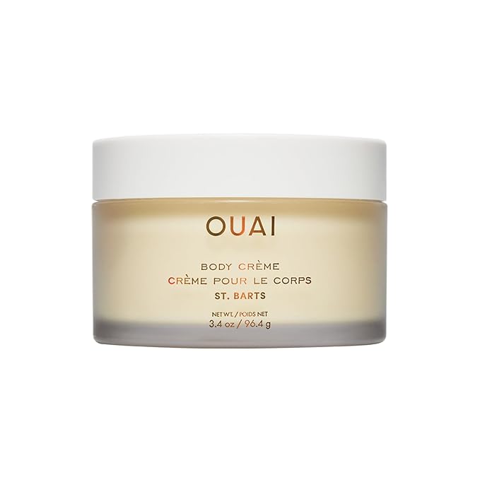 OUAI Body Creme, St. Barts Travel Size - Hydrating Whipped Body Cream with Cupuaçu Butter, Coconut Oil & Squalane - Softens Skin & Delivers Radiant Glow - Sulfate-Free Skin Care (3.4 oz)-BrightBean Baby
