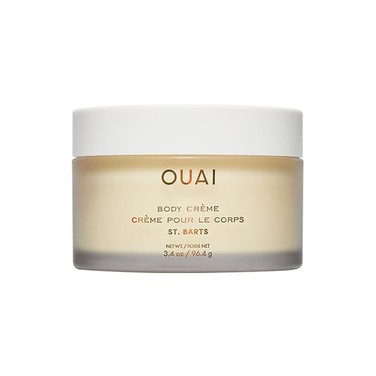 OUAI Body Creme, St. Barts Travel Size - Hydrating Whipped Body Cream with Cupuaçu Butter, Coconut Oil & Squalane - Softens Skin & Delivers Radiant Glow - Sulfate-Free Skin Care (3.4 oz)-BrightBean Baby