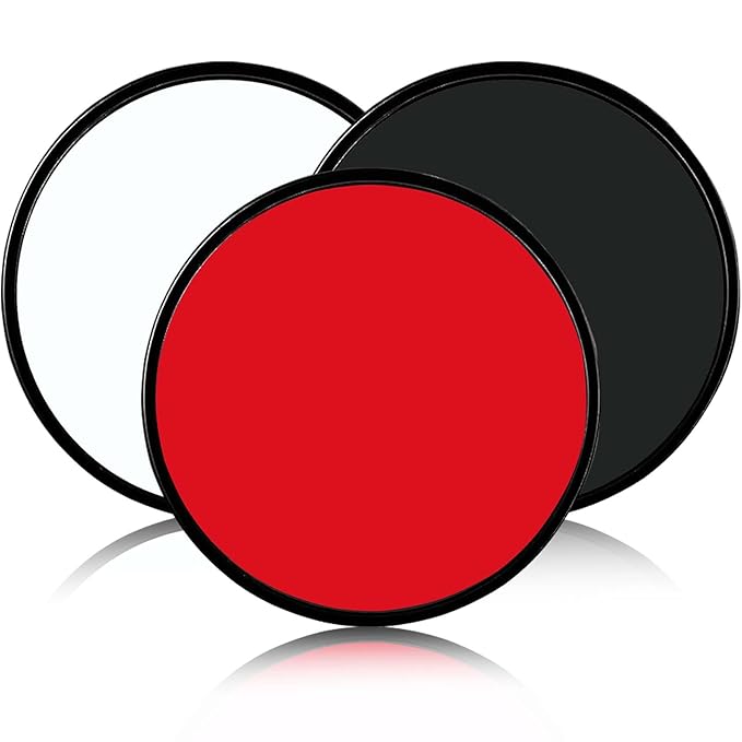 3 Pcs Halloween Face Paint Special Effects Makeup Kit,Water-based Black White Red Face Body Paint,Clown Cosplay SFX Joker Zombie White Makeup Professional Face Painting Kit for Adult-BrightBean Baby