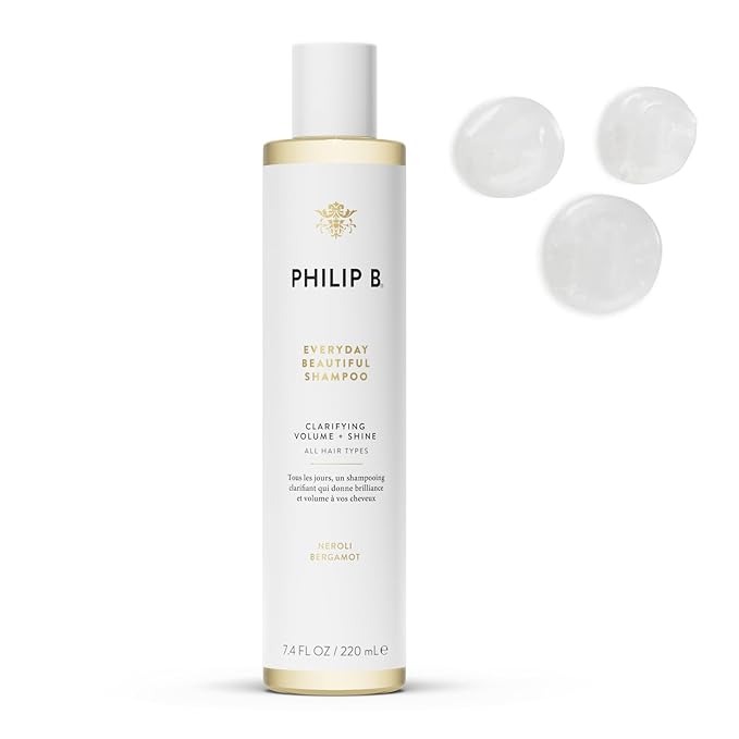 PHILIP B Everyday Beautiful Shampoo - 7.4 fl. oz. (220 ml) - Clarifying, Volumizing and Shine Enhancing, Removes Excess Buildup, Sulfate-Free, Made in USA-BrightBean Baby