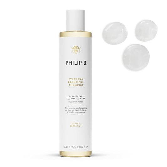 PHILIP B Everyday Beautiful Shampoo - 7.4 fl. oz. (220 ml) - Clarifying, Volumizing and Shine Enhancing, Removes Excess Buildup, Sulfate-Free, Made in USA-BrightBean Baby