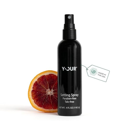 Y’OUR Silk Makeup Setting Spray: Lightweight Hydrating Face Mist; Long-Lasting, Blurring, Natural Finish. Infused with Vitamin E & Minerals, Paraben-Free. Made in USA. 4 fl. oz (118.3g)-BrightBean Baby