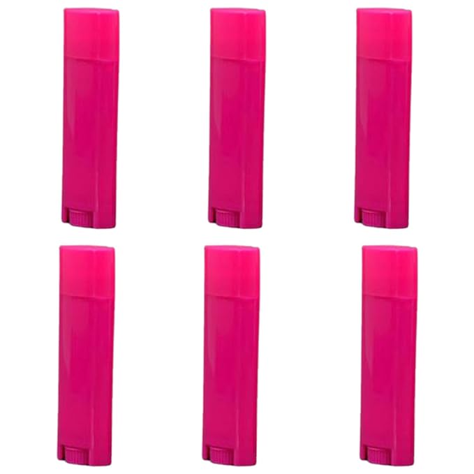 5ml 25Pcs Empty Oval Deodorant Lip balm Tubes Containers Twist-up Refillable Containers for Lipstick,Chapstick,Homemade Lip balm,DIY Deodorants(Hot Pink)-BrightBean Baby
