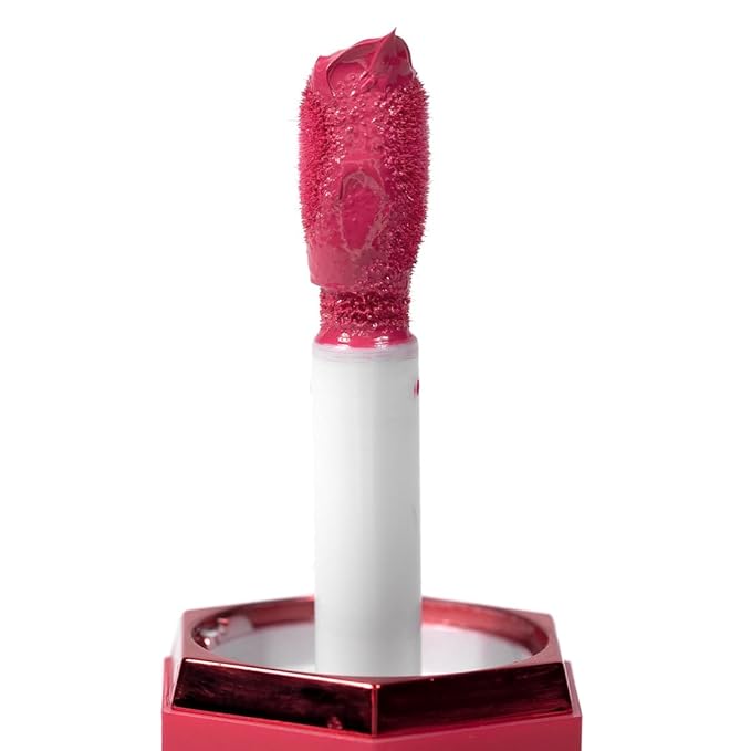 Palladio Liquid Blush for Cheeks & Lips 2-in-1 Makeup Face Blush, Weightless Cream Formula, Smudge Proof Long-Wearing Pigmented Blush, Natural Look Makeup Face Blushes, Dewy Finish, Deep Fuchsia-BrightBean Baby