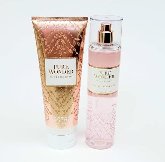 Bath and Body Works Pure Wonder Body Cream Fragrance Mist Set-BrightBean Baby