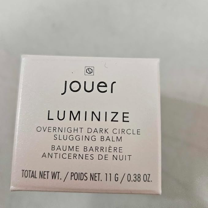 Jouer Luminize Overnight Dark Circle Slugging Balm – Fragrance Free, Caffeine Eye Cream, Overnight Eye Treatment, Brightening Eye Balm, Paraben Free, Gluten & Cruelty Free-BrightBean Baby