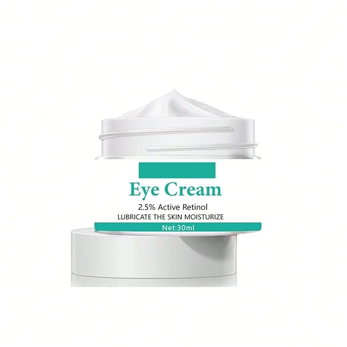 Eye Cream with 2.5% Active Retinol Anti Puffiness Caffeine Under Eye Cream Collagen Deep Moisturizing Anti Wrinkle Reduce Fine Lines Improve Dark Circles Anti Aging-BrightBean Baby