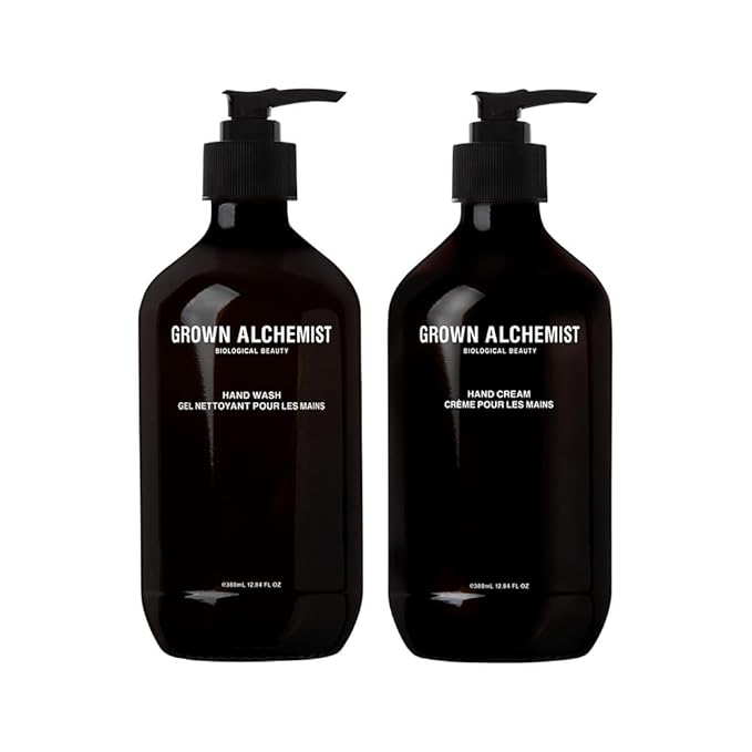 Grown Alchemist Hand Care Kit: Hand Wash & Hand Cream 500mL-BrightBean Baby