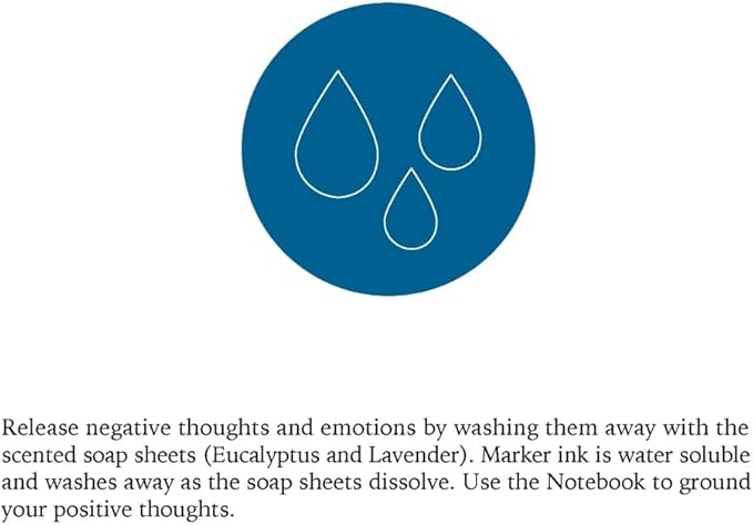 The Water Kit by Two Sage Sisters - Self Care Kit with Soap Sheets, Notebook, Marker, and Washcloth, Bath Shower Sets for Meditation and Relaxation, Mini Spa Kit Self Care Box for Women and Men-BrightBean Baby