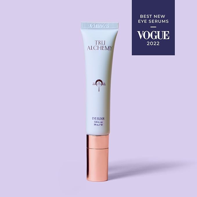 Tru Alchemy Eye Elixir Cooling Eye Treatment Cream - Dark Circle Eye Cream for Puffiness and Bags Under Eyes - Caffeine, Hyaluronic Acid, Vitamin C (2-Pack)-BrightBean Baby