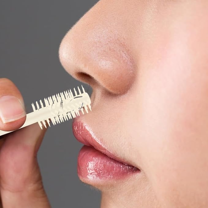 Nasal Hair Cutter, 2025 Upgraded Double Sided Noses Hairs Knife, 360° Rotating Portable Manual Nose Hair Trimmer, Noses Hairs Remover for Women Men Travel Essentials (Light Green, 3 Pcs)-BrightBean Baby