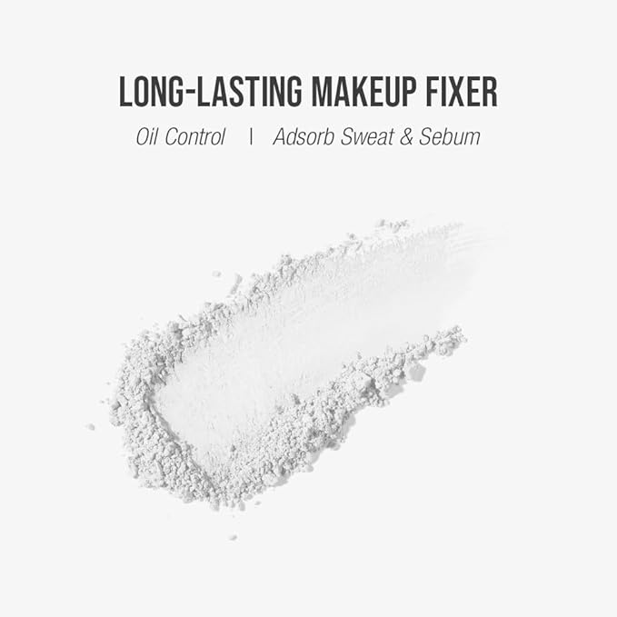 Finish Setting Pact - Blurs Pore & Fine Lines, Long-wearing, Matte Finish, Ideal for Oily Skin, Korean Makeup, 0.14 Oz. (01 White, 0.14 Oz.)-BrightBean Baby