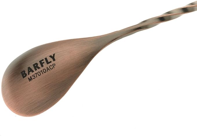 Barfly M37010ACP Bar Spoon, Japanese Style 13 3/16" (33.5 cm), Antique Copper