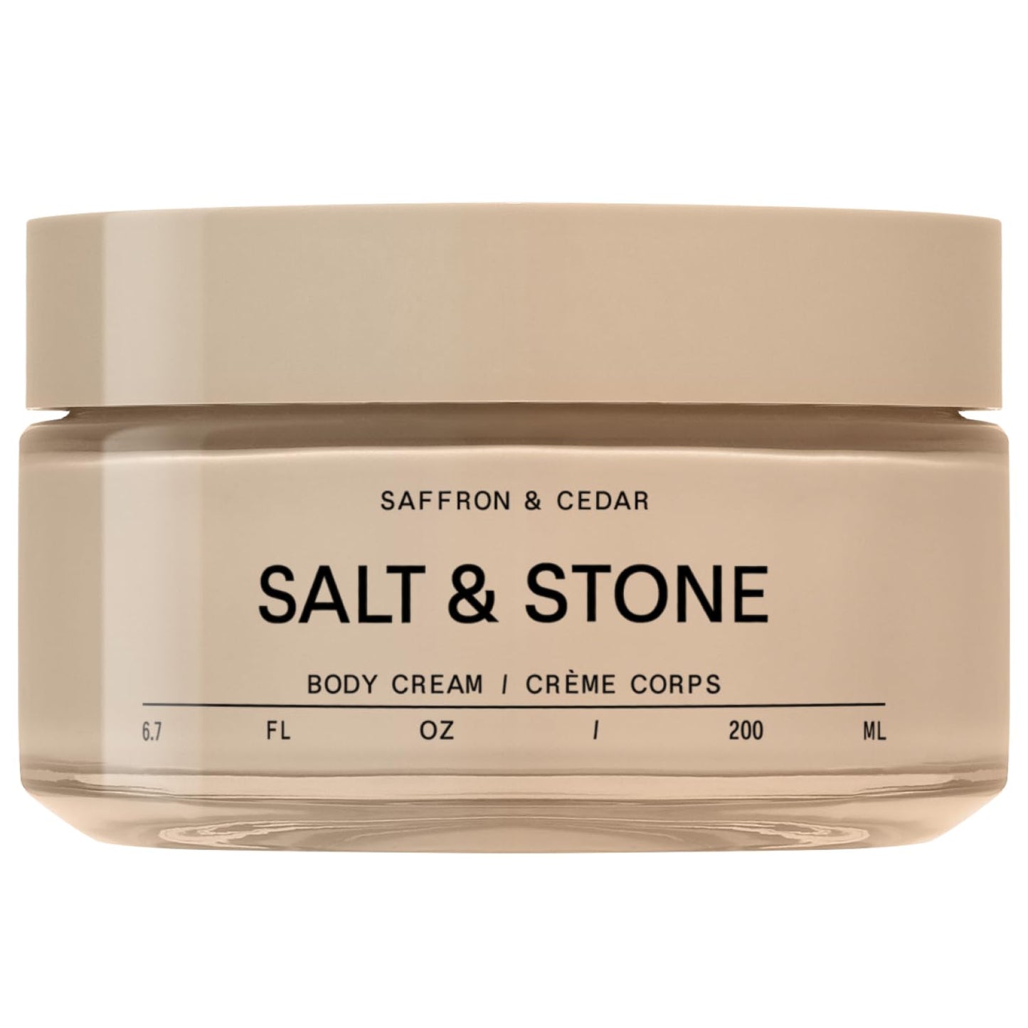 Salt & Stone Body Cream – Saffron & Cedar | Hydrating Formula with Seaweed Extracts, Spirulina & Squalane | Deep Hydration, Skin Barrier Support & Healthy Glow | for all Skin Types (6.7 fl oz)-BrightBean Baby