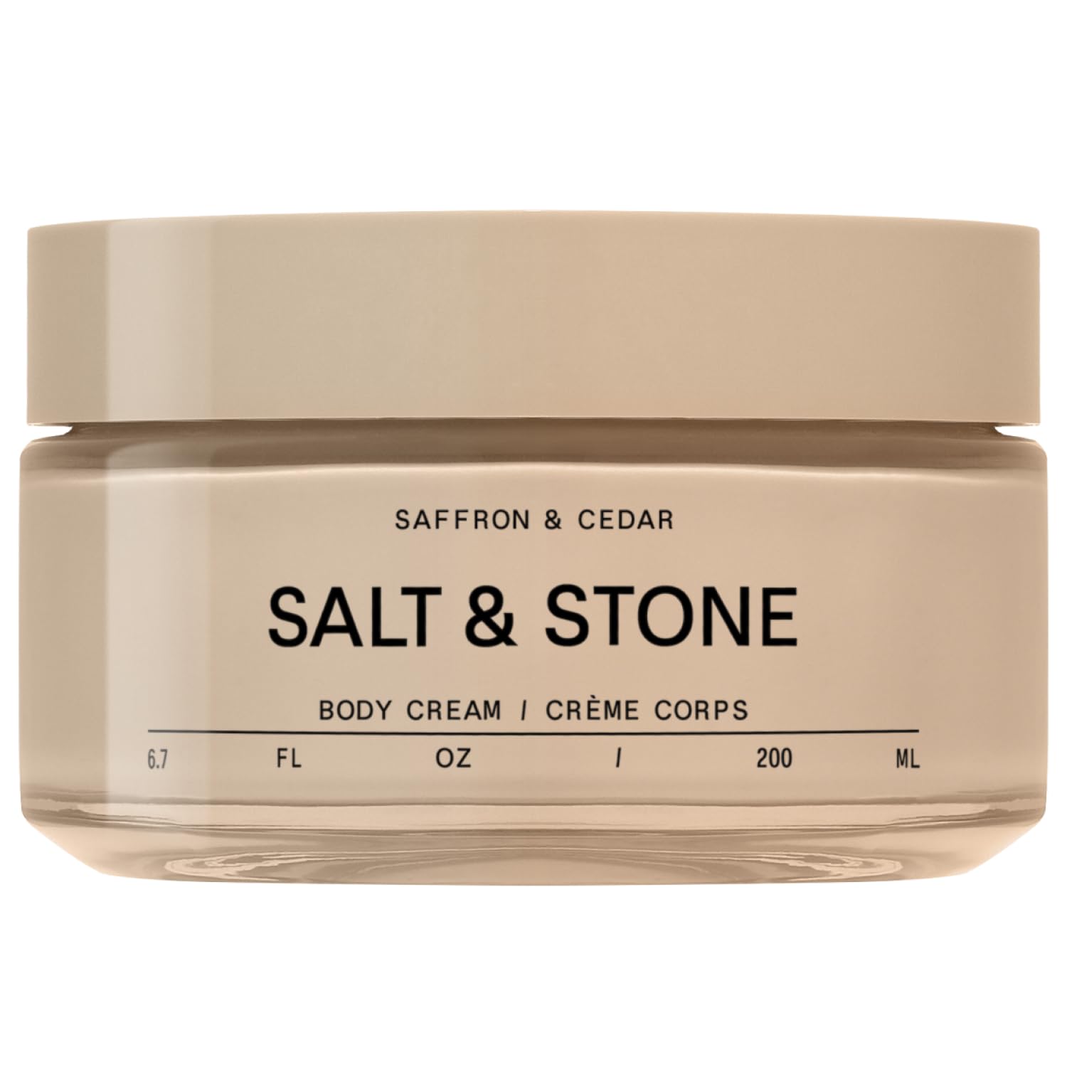 Salt & Stone Body Cream – Saffron & Cedar | Hydrating Formula with Seaweed Extracts, Spirulina & Squalane | Deep Hydration, Skin Barrier Support & Healthy Glow | for all Skin Types (6.7 fl oz)-BrightBean Baby