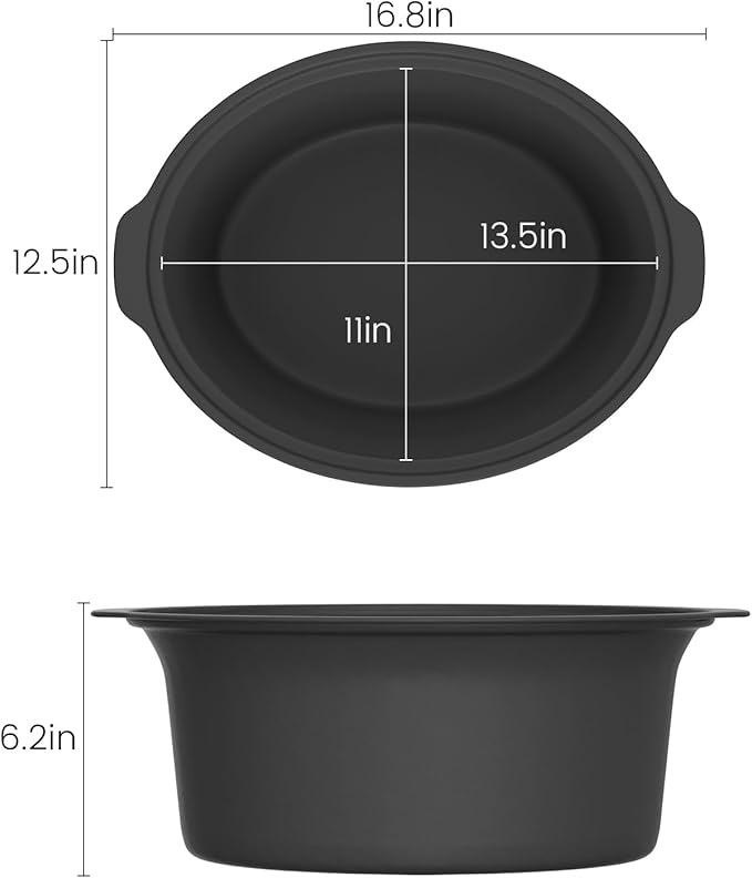 HOMECOOKIN Slow Cooker, Extra Large 10 Quart Digital Programmable Slow Cookers with Timer, Dishwasher Safe Glass Lid & Crock, Kitchen Appliance for Families and Gatherings, Stainless Steel