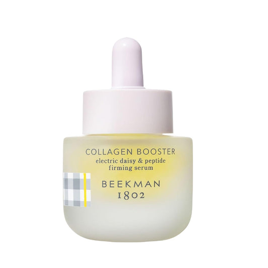Beekman 1802 Collagen Booster Electric Daisy & Peptide Firming Face Serum - Fragrance Free - 0.5 fl oz - Boosts Collagen Production & Tightens Skin - Good for Sensitive Skin - Cruelty Free-BrightBean Baby