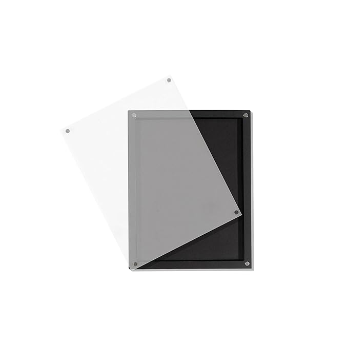 Acrylic empty magnetic palette with magnet clear lip ，with 30Pcs Adhesive Metal Stickers for Eyeshadow Powder Lipstick foundation-BrightBean Baby