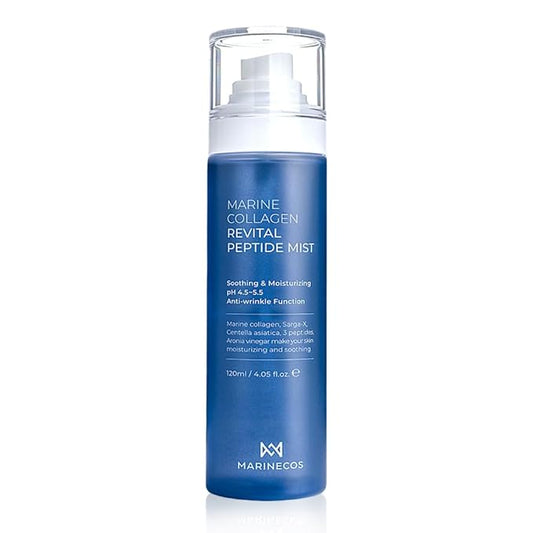 Marine Collagen Revital Peptide Mist 120ml ㅣ Fine Facial Spray for Hydration Soothing Glow ㅣ Daily Moisture Mist with Centella and Peptides-BrightBean Baby